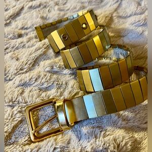 Vintage Gold-Tone Metal Belt